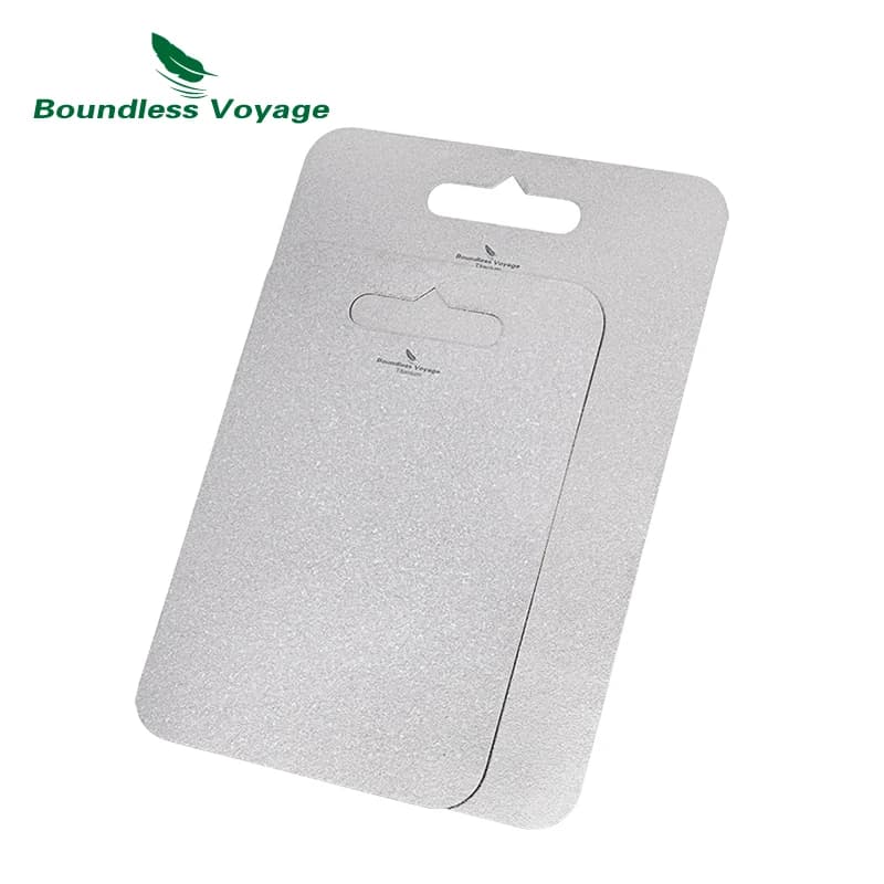 Boundless Voyage Titanium Chopping Board with Hanging Hole Metal Chopping Block Cutting Board for Kitchen Home Outdoor