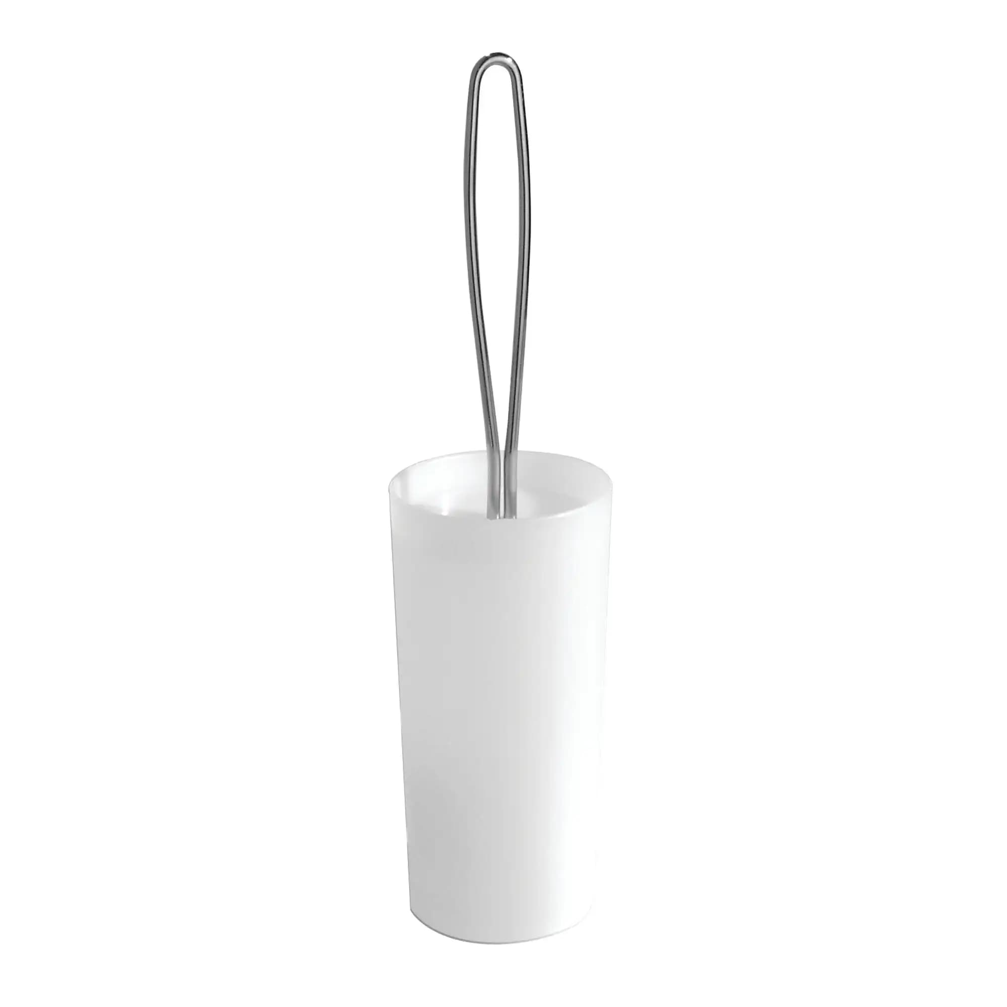 Toilet Bowl Brush and Holder Set, Frost