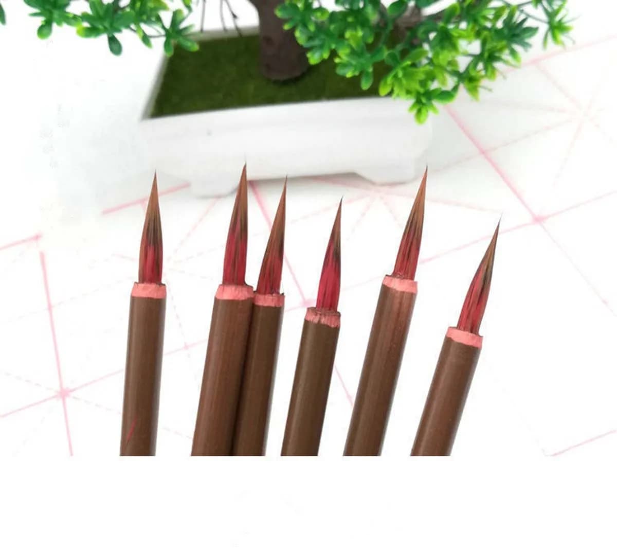 3 sets of drawing brush calligraphy fine art small Kai Gongbi blade blade stroke by drawing pen