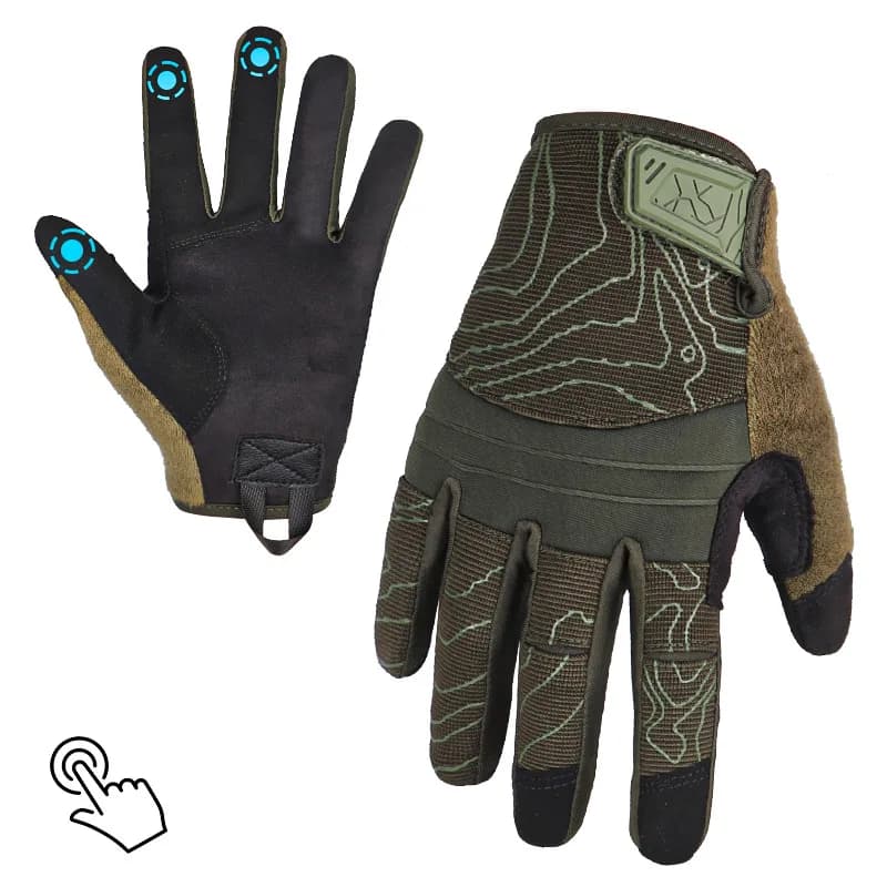 Outdoor sports gloves for mountain climbing cycling motorcycle riding men's touchscreen tactical anti-slip gloves