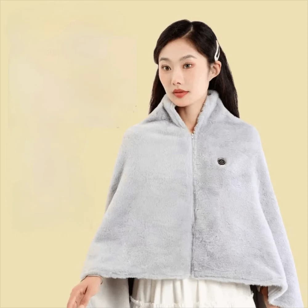 Coperta riscaldata elettrica USB indossabile 3 livelli di riscaldamento Scialle riscaldante portatile Coperta riscaldante lavabile per ufficio/casa/campeggio