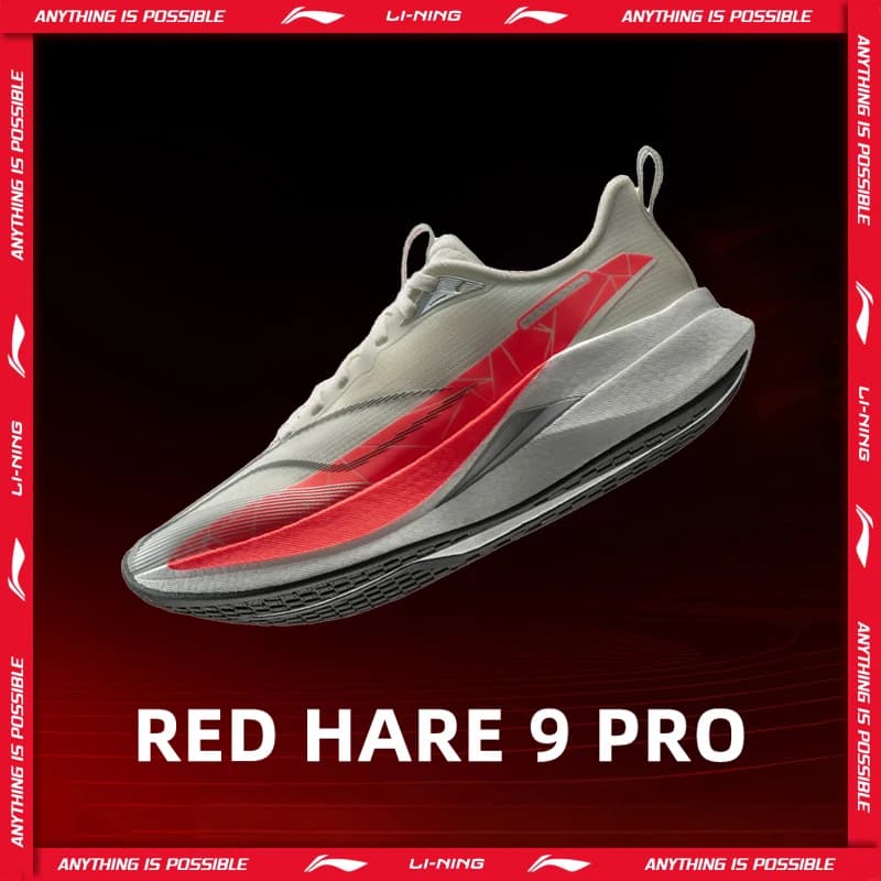 Scarpe da corsa Li-Ning RED HARE 9 PRO da donna BOOM FIBER Scarpe sportive da allenamento leggere riflettenti LiNing ARPW002
