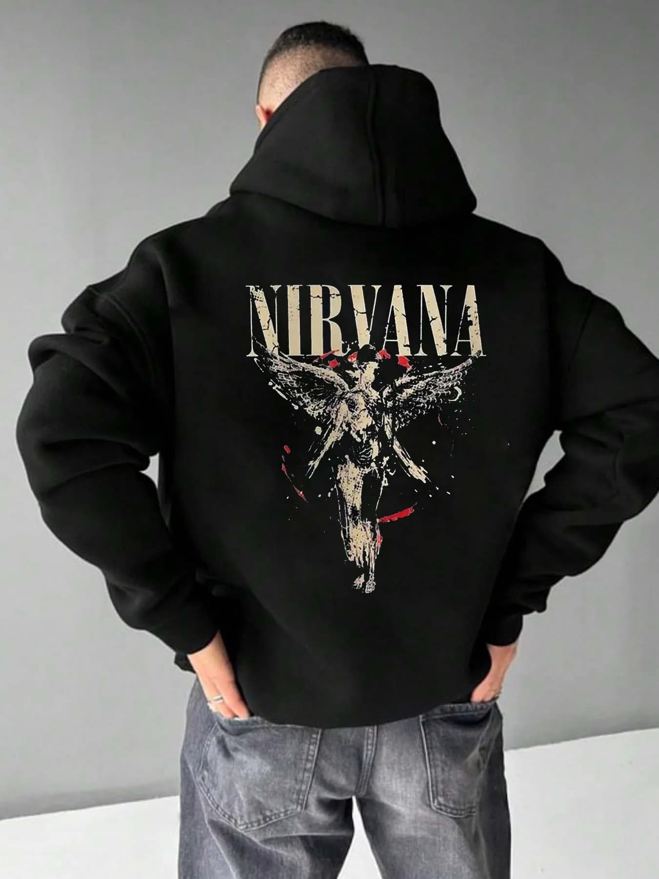 Felpa con cappuccio da uomo con design 'Renaissance Angel', realizzata in puro cotone traspirante, adatta per le vacanze quotidiane, stile coppia