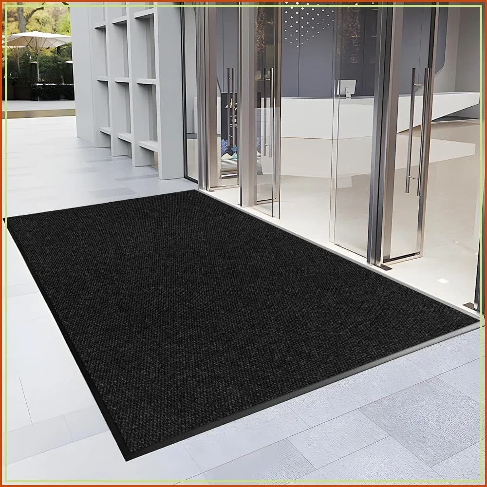 3x5 Front Door Mat Heavy Duty Dirt Trapper Indoor Outdoor Entrance Non-Slip Rubber Backing Welcome Mat for High Traffic Area