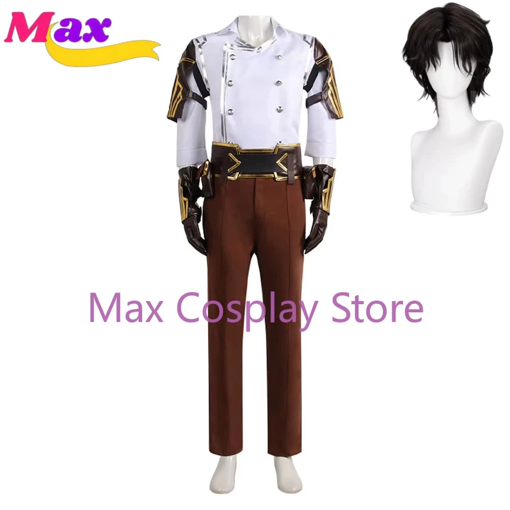 Max Travestimento Arcane Jayce Guanti Cosplay Abbigliamento Gioco TV 2 Gioco di ruolo Uomo Abiti da gioco di ruolo Gioco di ruolo Fancy Dress Up Panno da festa