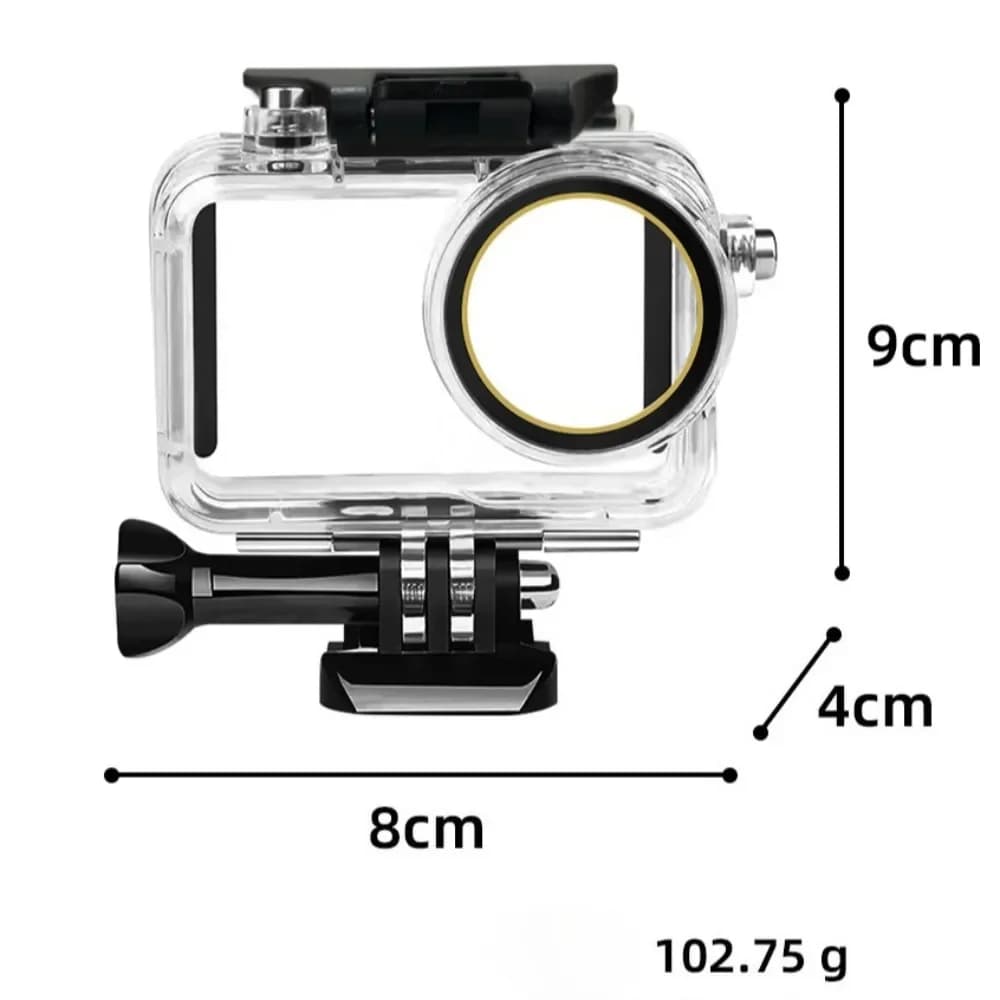 50M Waterproof Action Camera Protective Cover Case Underwater Diving Housing For DJI Action 5Pro 4 3 Camera