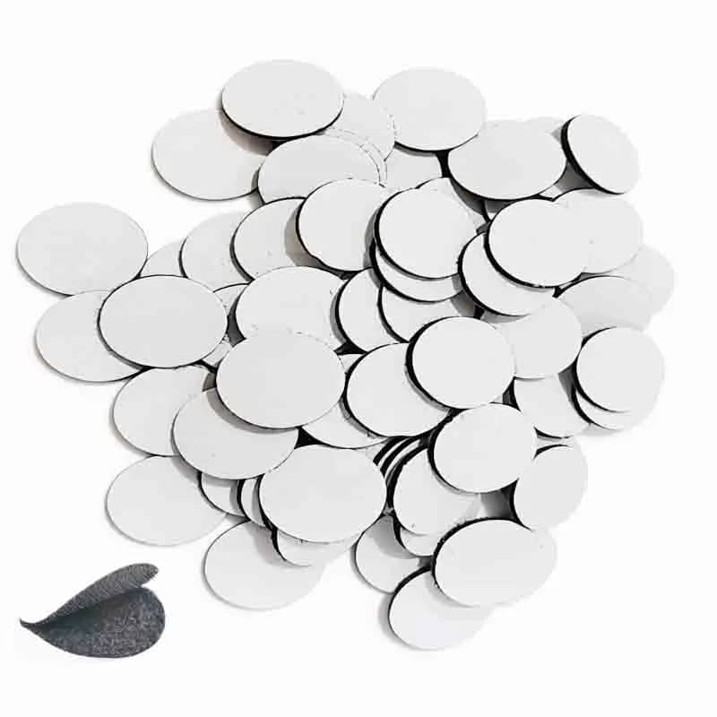 Self-adhesive tape with tear closure, black white fastening tape, 3 cm round nylon fabric magic tape for fixing carpets, car accessories, 10-100 pieces