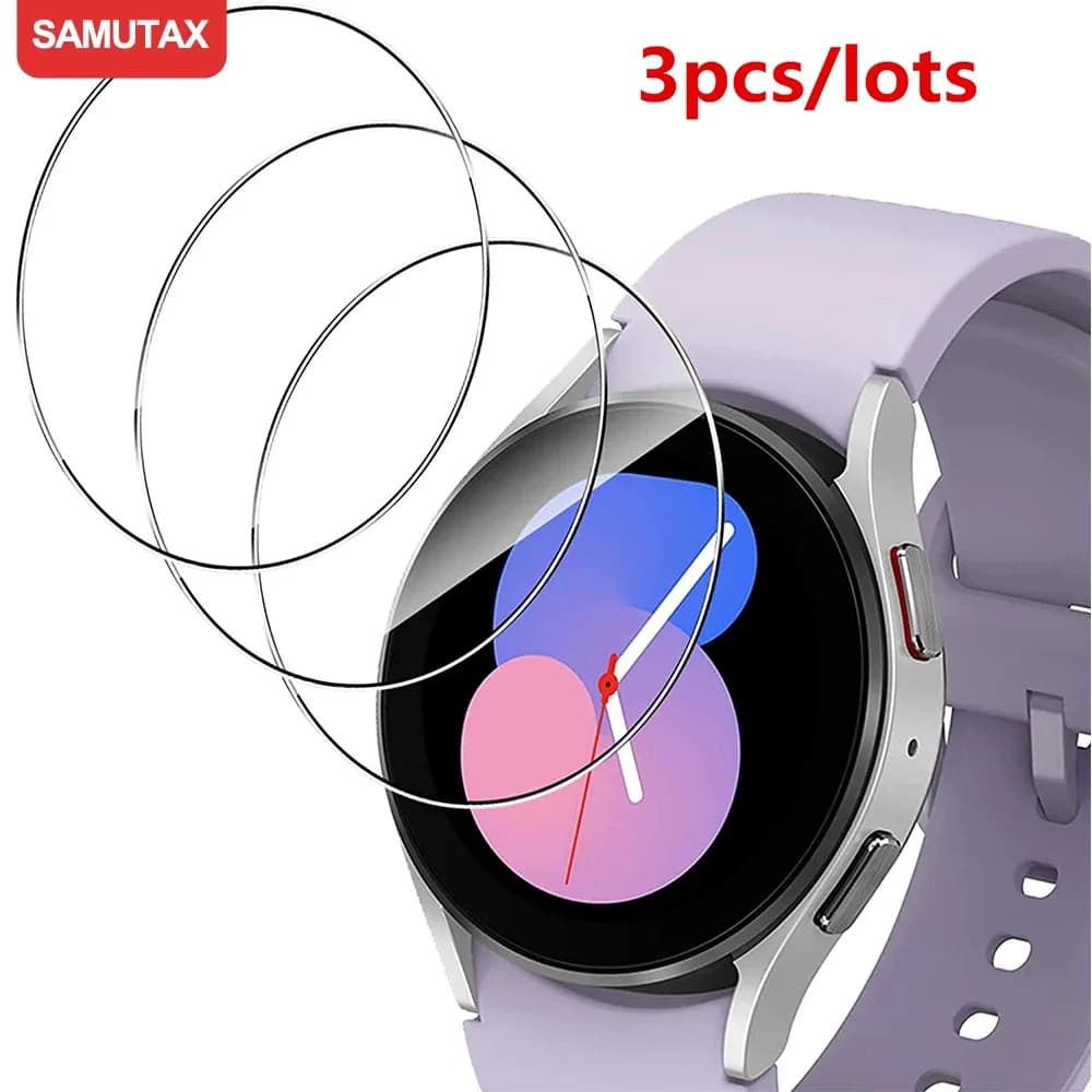 Protezione dello schermo per Samsung Galaxy Watch 6 5 4 40MM 44mm Classic 43 47mm 42MM 46MM Pellicole protettive trasparenti in vetro temperato