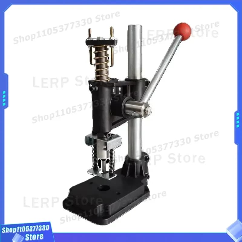 Heavy Duty Single Hole Punching Machine for Fabric Plastic Bag Manual Hand Press Tool Durable Leather Paper Cardboard Cutter