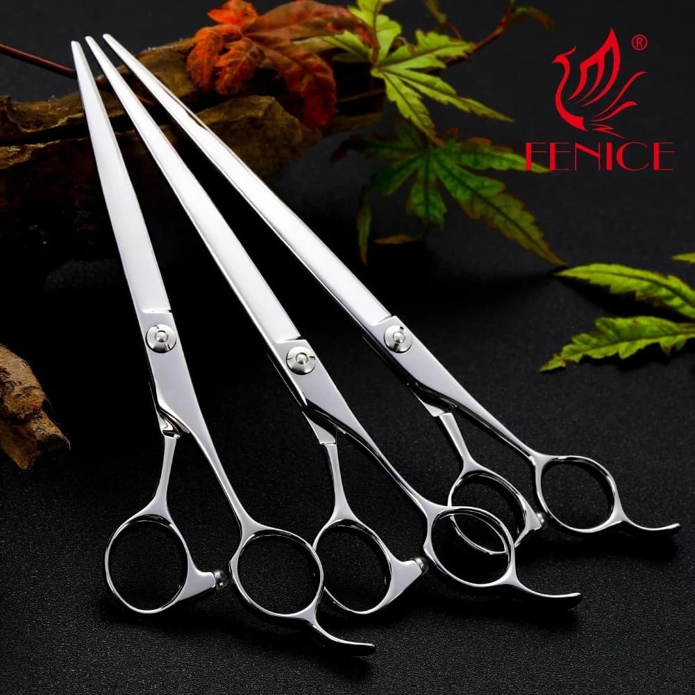 Pet GroomingFenice ATS 314 Alloy Steel Blade Fenice Professional Pet Grooming Straight Scissors