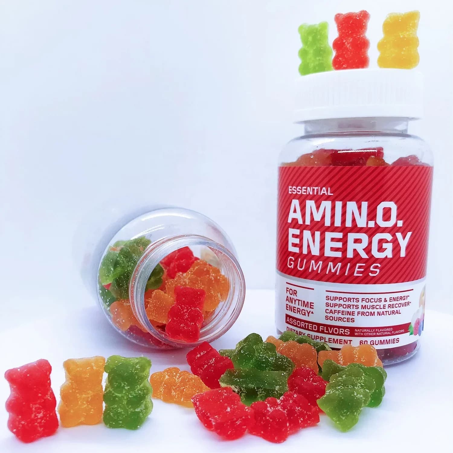 1 bottiglia Pre allenamento Amino Energy Gummies S Immunity S Metabolismo Protein Digestione e assorbimento