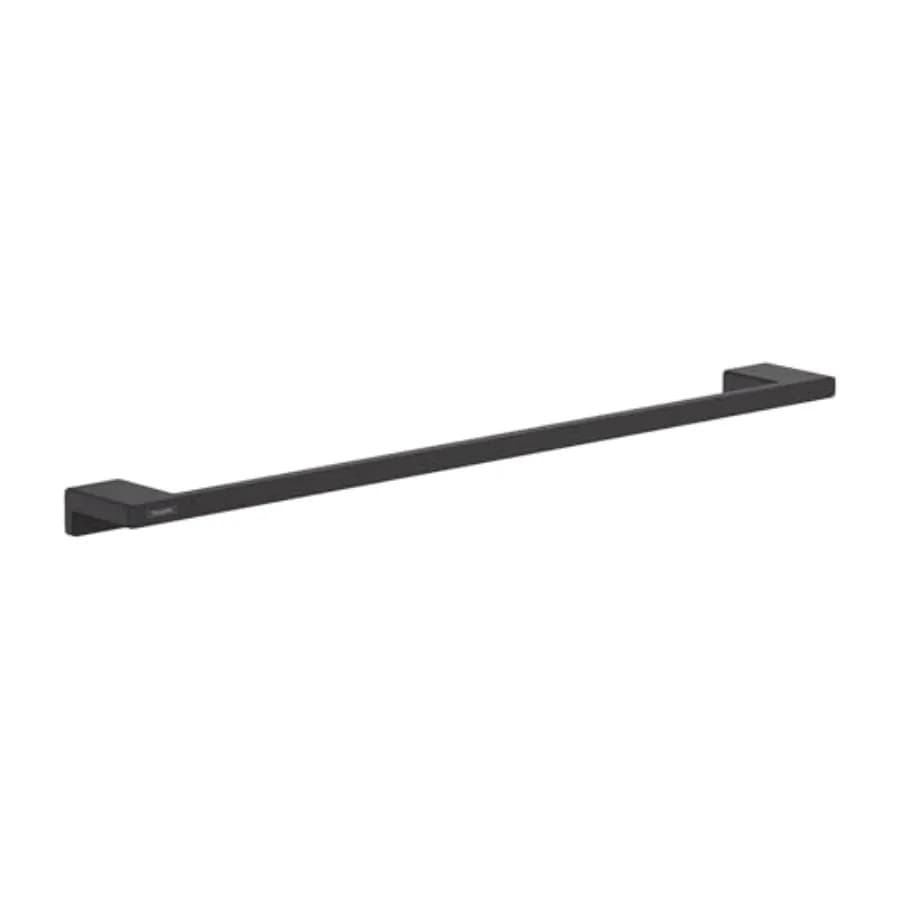 Modern towel bar for bathroom use, stainless steel, matte black, corrosion-resistant and easy to install