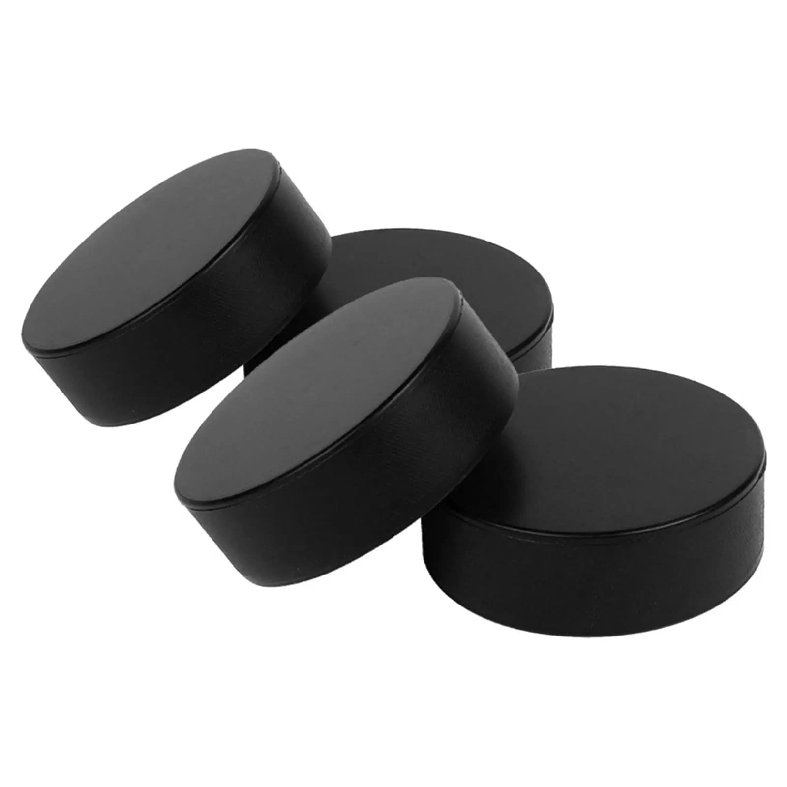 4 Pieces Ice Hockey Discs in Foam PU, Training & Competition Parts, for Adults and Teenagers, Rotelle Skating