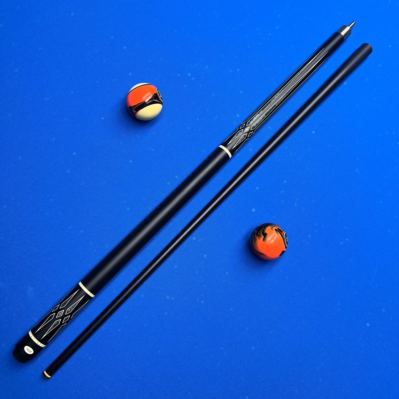 Stecca da Biliardo in Fibra di Vetro Multistrato da 12,5mm con Punta Colorata a Basso Deflessione e Giunto Rapido in Acciaio Inossidabile
