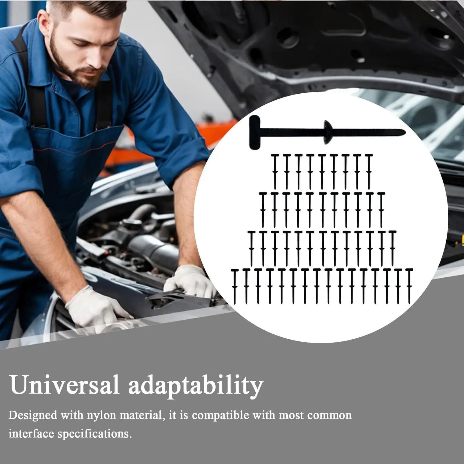20/50pcs Fascetta per cavi in nylon universale Fibbia Auto multiuso Vite di fissaggio Clip per cavi Fascette in nylon autobloccanti resistenti