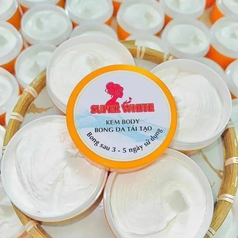 Kem Body Bong Da Tai Tao SUPER WHITE - Brightening Body Lotion for Dark Skin Moisturizing Cream
