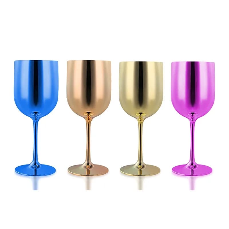 Bicchiere da birra in plastica e acciaio, bicchiere da birra in oro rosa, cocktail, succo, latte, tazza da bere in metallo per bar, bicchieri da esterno