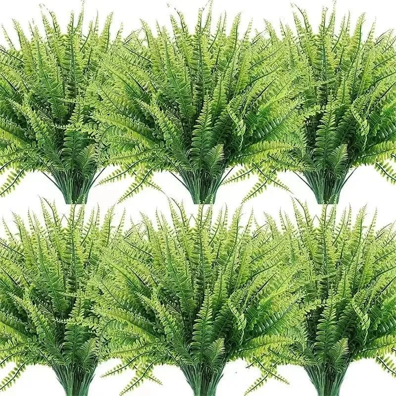 2-32 pieces of UV-resistant Boston artificial fern for hanging baskets, home decoration and wedding garden, realistic fake fern
