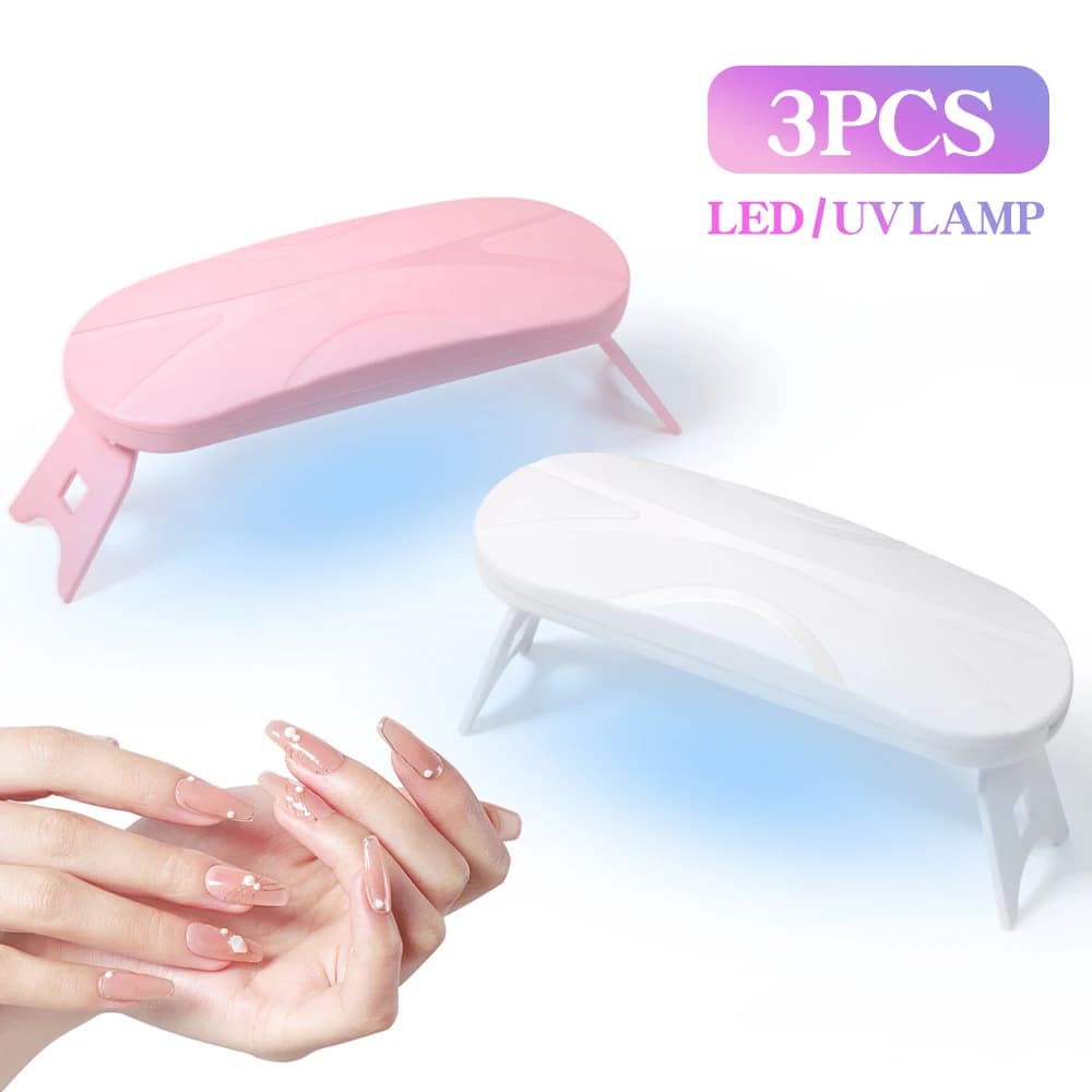 Luaa pieghevole Mini UV LED lampada per unghie portatile Gel Light Mouse Shape Pocket Size asciuga unghie per tutti gli smalti Gel e salone di casa
