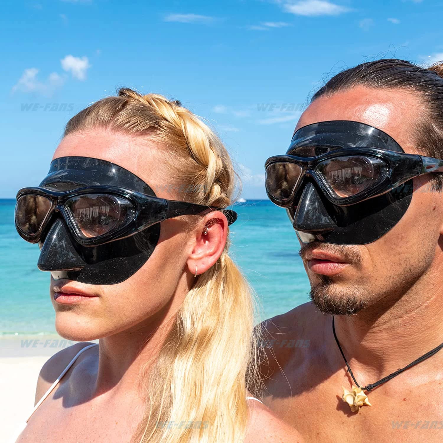 We-Fans Extreme Low Volume Free Diving Mask Scuba Snorkeling Underwater Fishing Silicone Mask Black Swimwear for Diving Diving