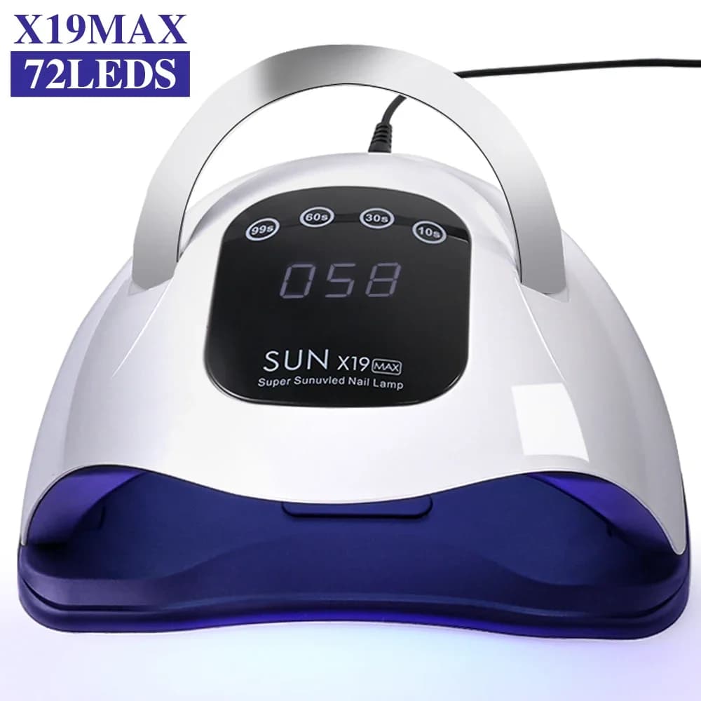 UV LED Nail Lamp, Nail Dryer For Gel Polish With 72Pcs-81Pcs Lamp Beads And Automatic Sensor 4 Timer Setting Professional