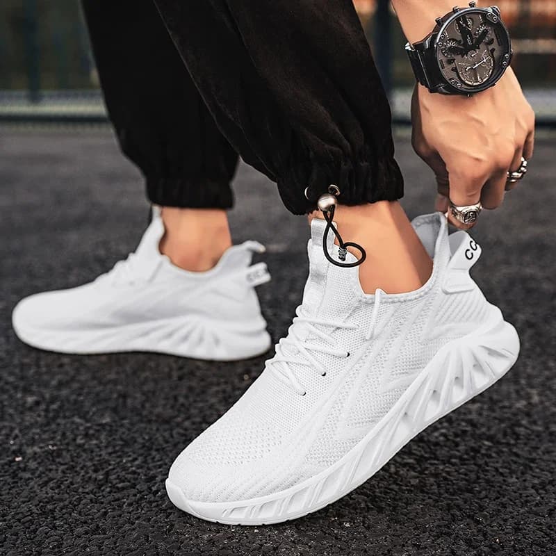 YRZL Scarpe da corsa leggere da uomo Sneakers da passeggio in mesh traspirante Scarpe sportive comode e antiscivolo per uomo