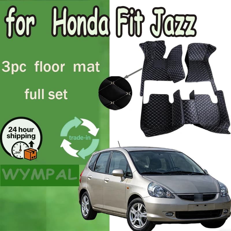 Car mats for Honda Fit Jazz GD 2 3 4 5 GE 1 2 3 2003 ~ 2007 2004 2005 Pedal Panel Cover Pad Foot Reliefs Accessories