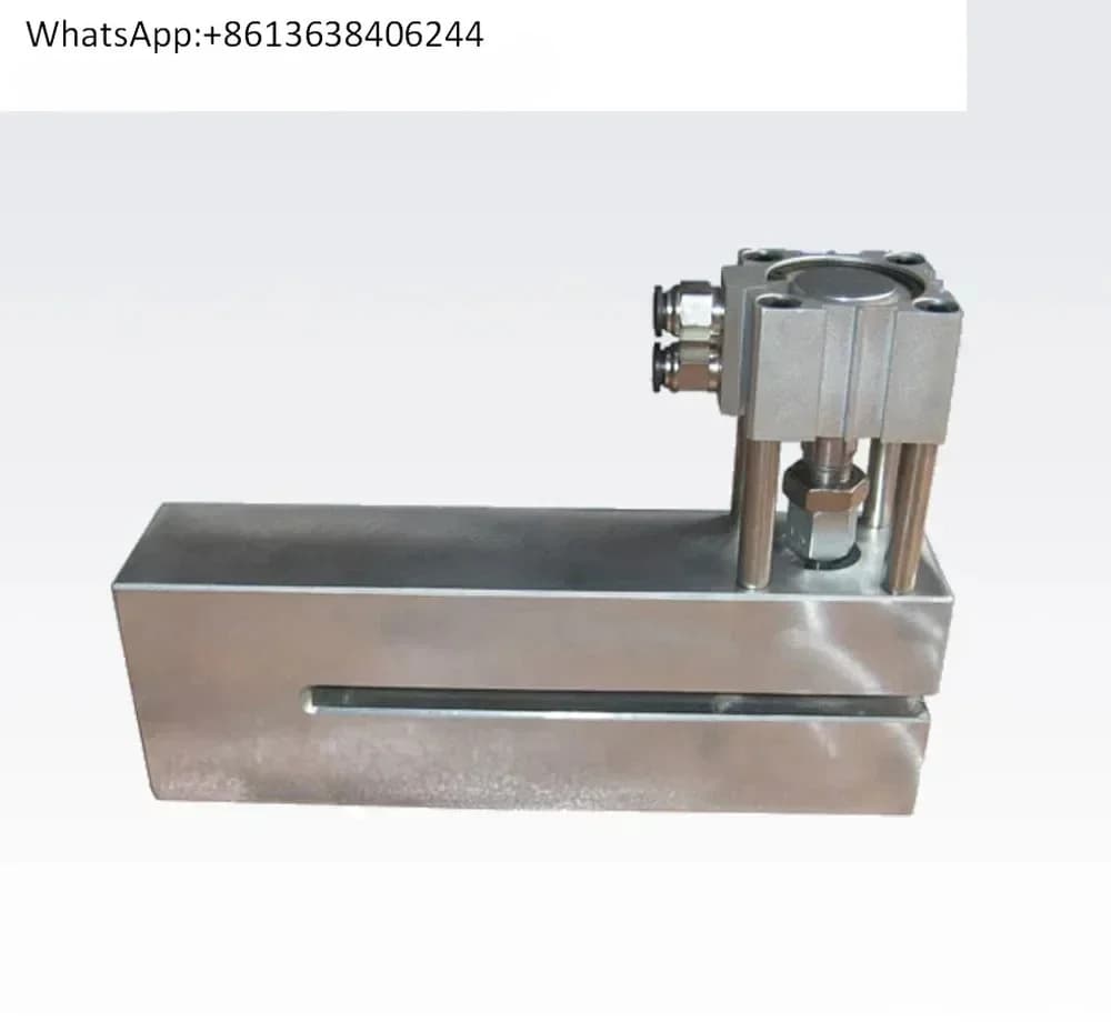 Custom Pneumatic Punching Machine for Round Holes from 20 mm to 28 mm Long material through punching molds for 150 mm bags