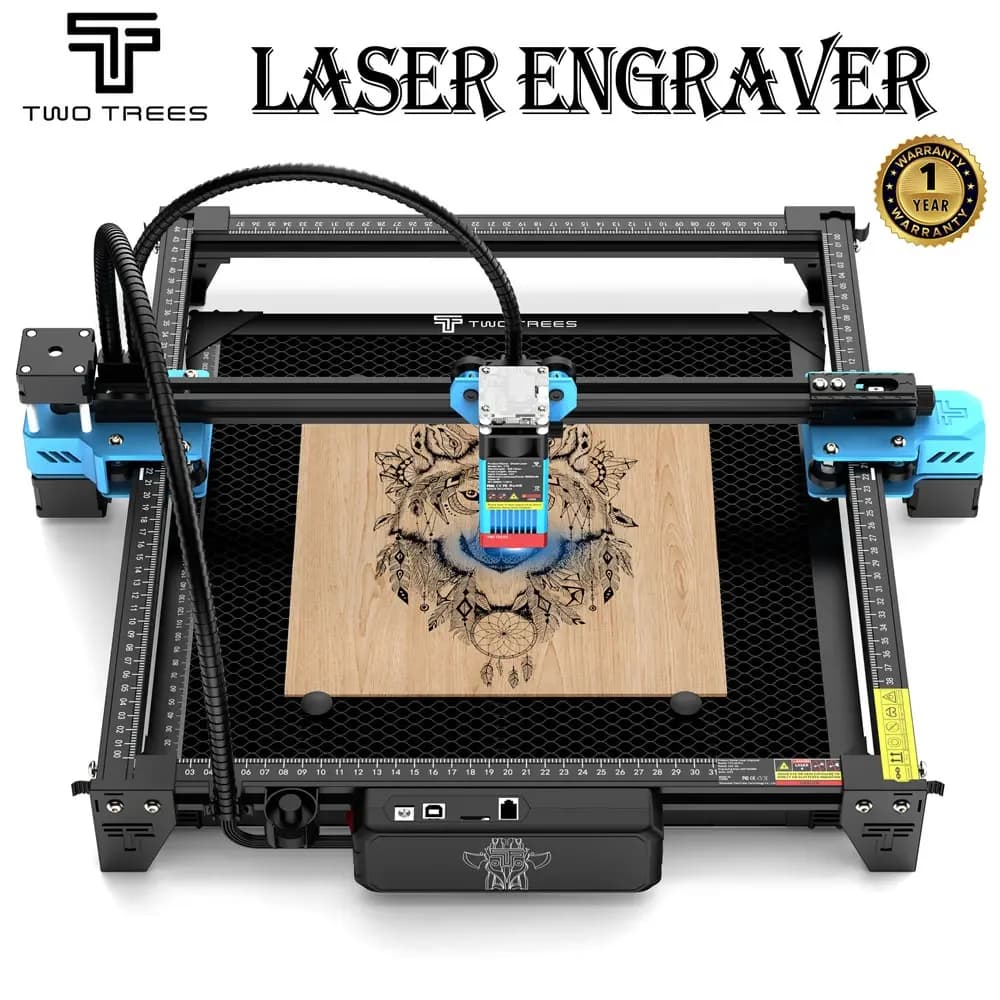 TwoTrees TTS-55Pro Laser Engraver for Beginners Wifi Offline Control 40W Laser Engraving Machine for Timber Processing CNC Machine