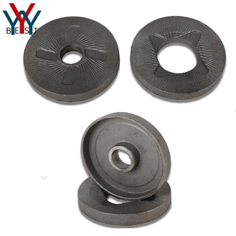 140 type Wet and Dry Grinder Iron Disc Grinding Wheel Steel Plate Disc Grain flour mill corn Crusher Pulverizer Parts one set