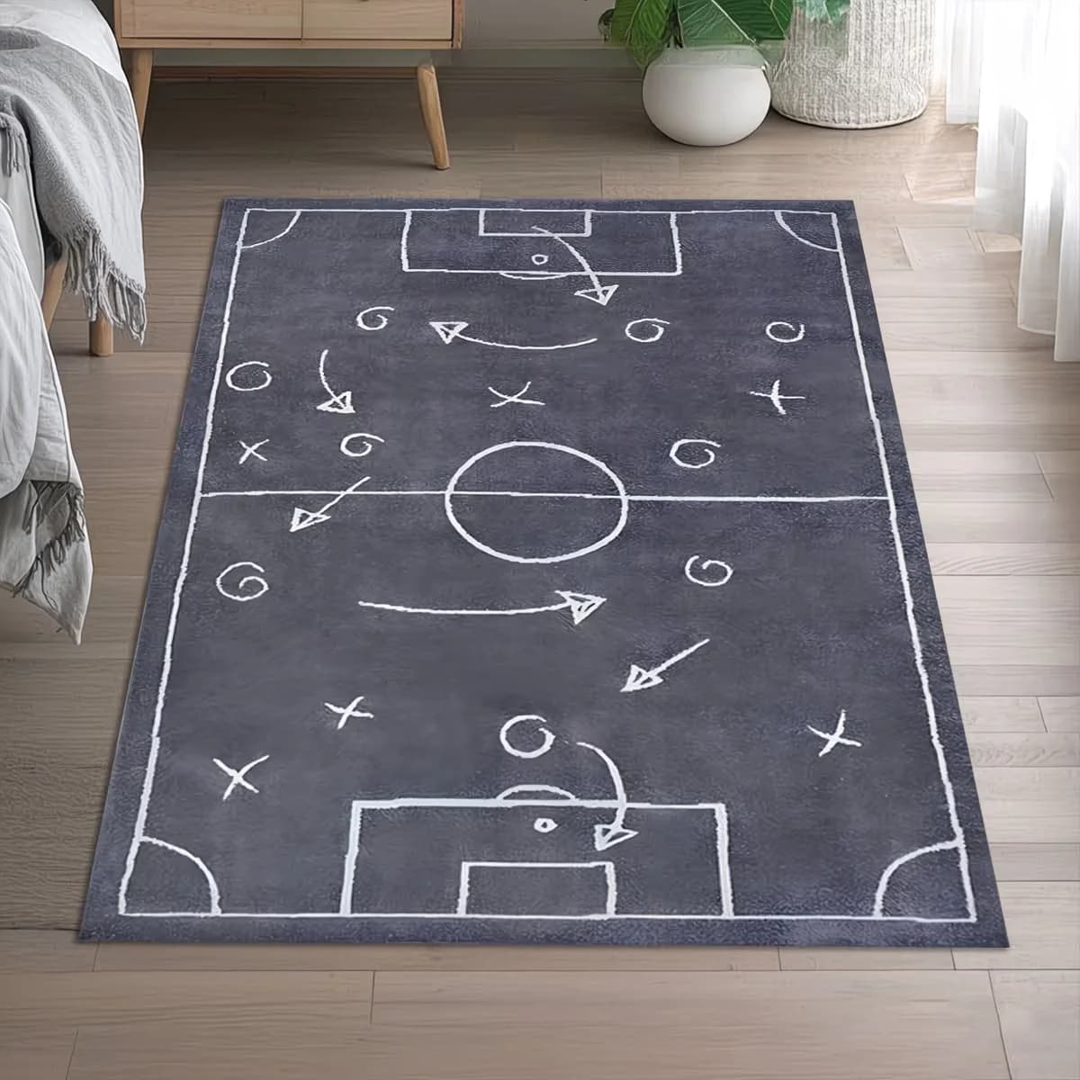 Designed for Football Fields, Machine Washable Indoor and Outdoor Carpet, Suitable for Living Rooms, Bedrooms, Patios Rug