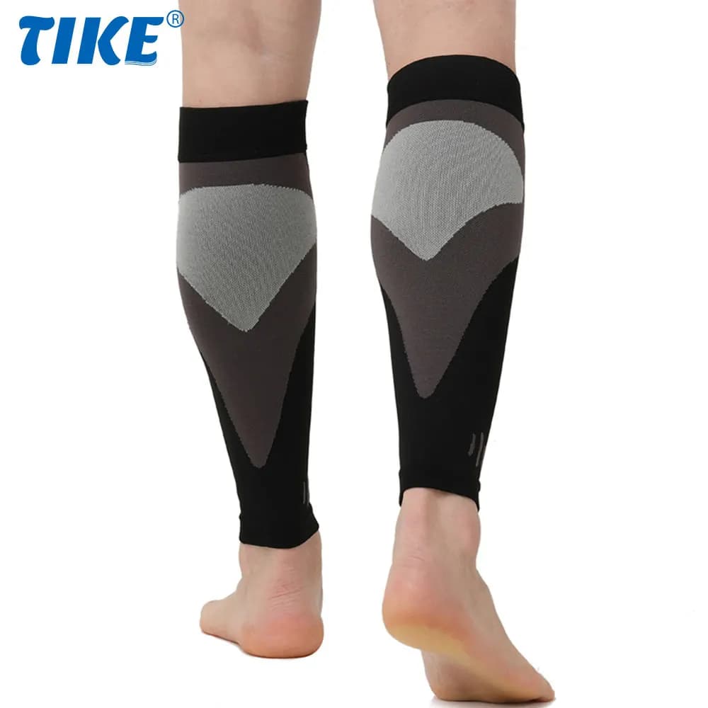 1 paio di maniche a compressione per polpaccio, supporto per calzini senza piede per la corsa, tutore per maniche per gambe da donna per stecche per parastinchi gonfiore