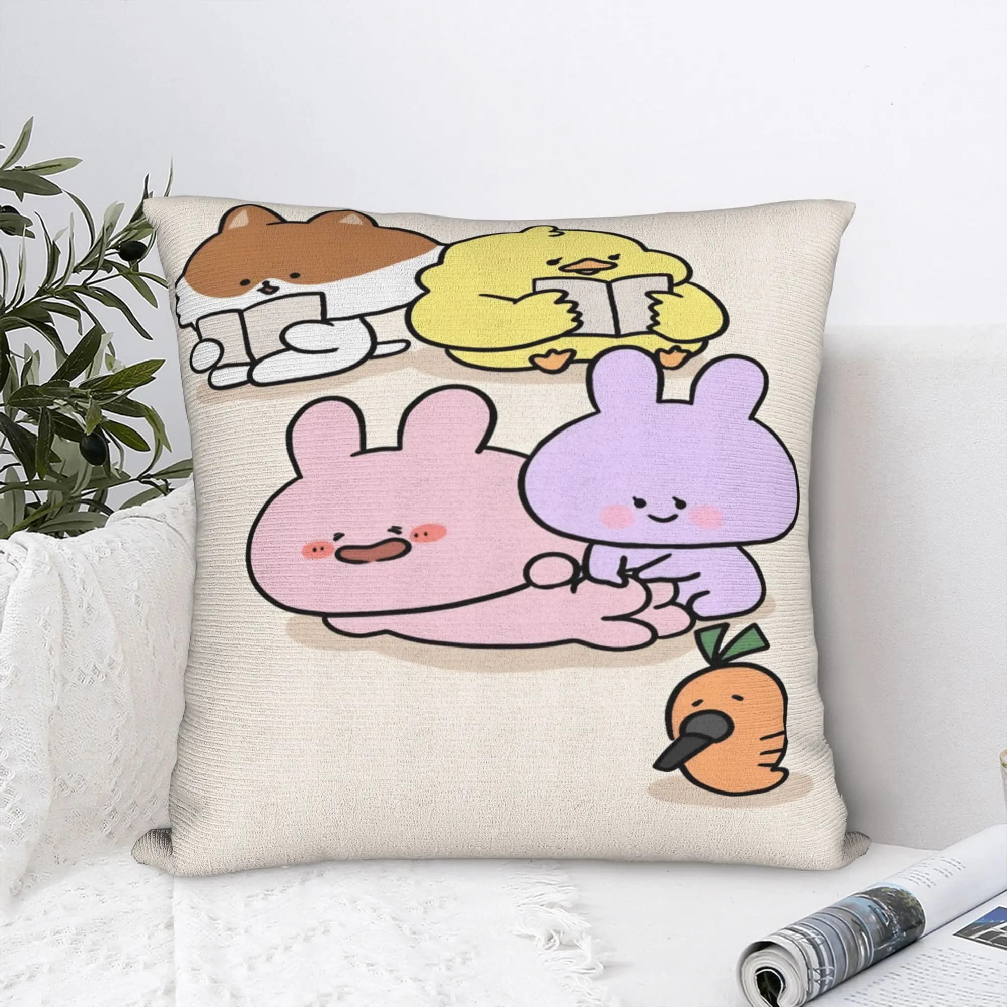 Federe A-Asamimichaan, federa decorativa per divano, letto, soggiorno, federa stampata
