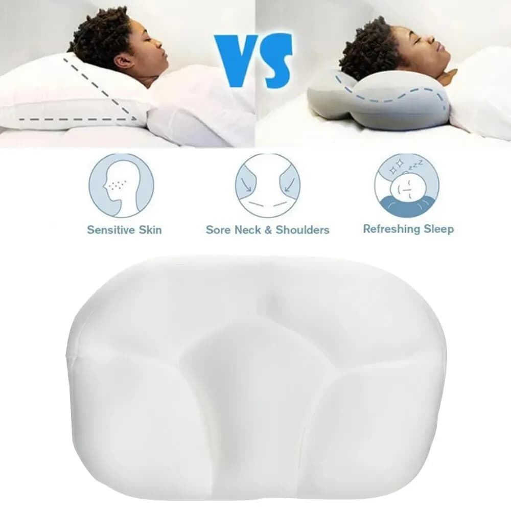 Cuscino per il sonno a tutto tondo Memory Foam Morbido cuscino per il collo ortopedico Rilascio del dolore Collo 3D Micro Airball Cuscino per il sonno profondo