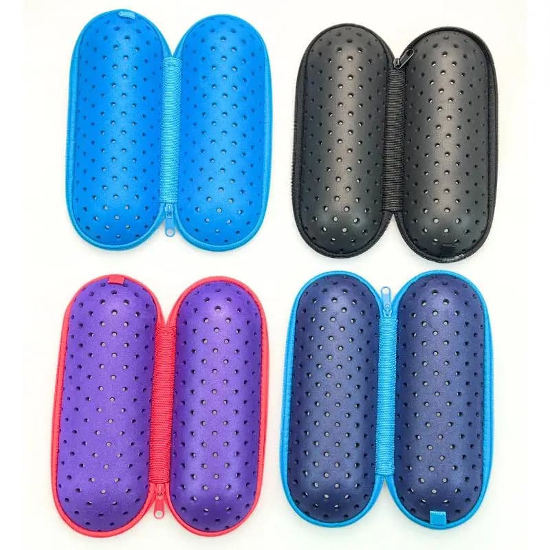 EVA Swimming Goggles Storage Box with Clip Drain Hole Breathable Anti-dust Protective Case for Swimming Lessons Triathlon
