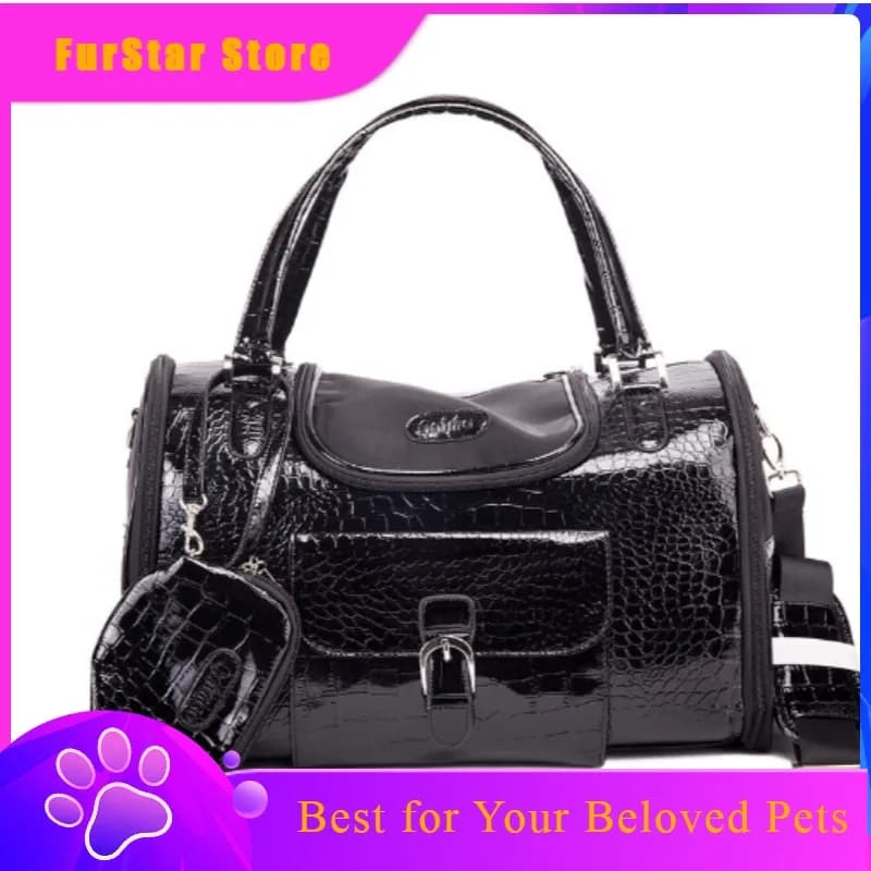 FurStarHoundstooth Carrying Chihuahua Handbag Luxury Small Dogs Carrier Backpacks For Dogs Puppy Tote Bags Small Backpack Pet Ba