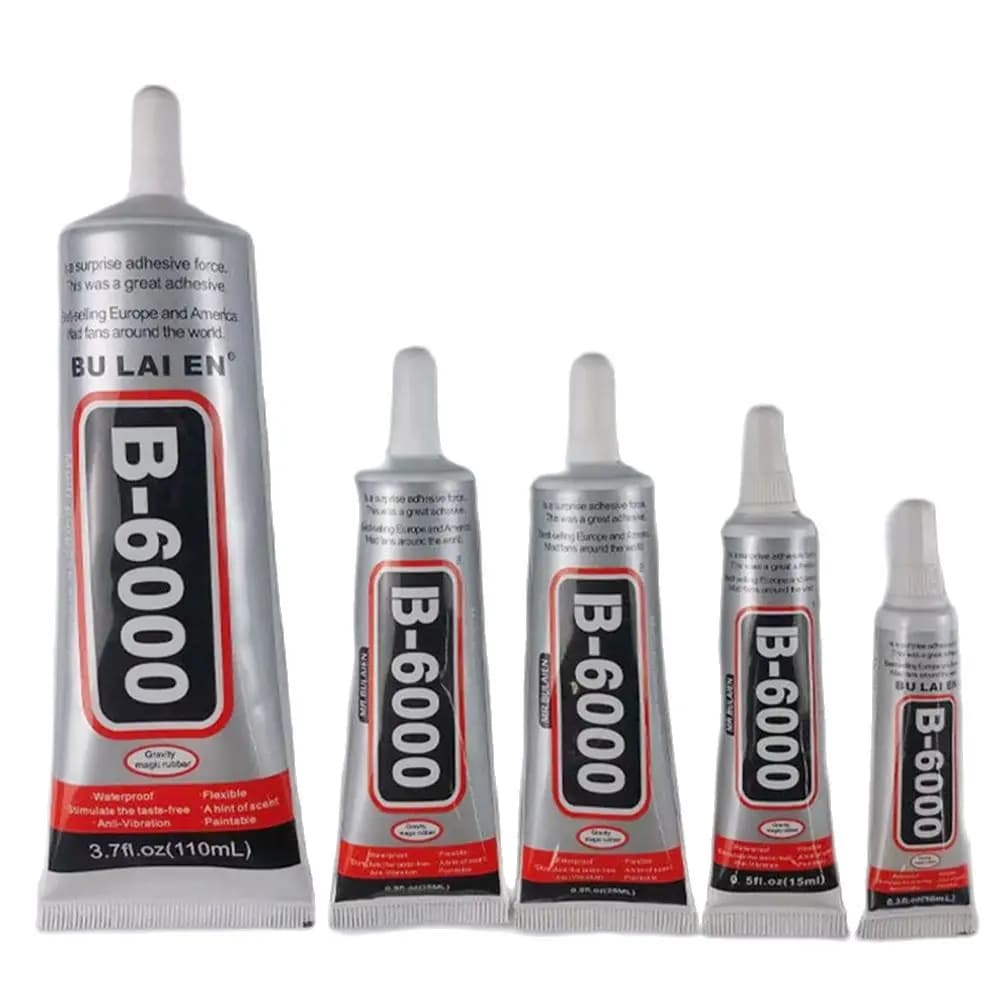 B6000 15/25/50/110ml Trasparente Super Colla Liquida FAI DA TE Cristallo Strass Creazione di Gioielli Adesivo Riparazione Schermo Del Telefono Gel Per Unghie In Vetro