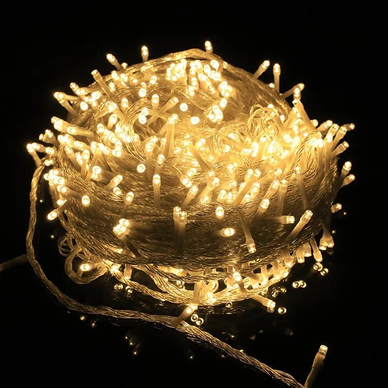 20M 10M Ghirlanda di Natale Luci a stringa a LED Illuminazione a festone fata per esterni per la decorazione di Capodanno del giardino della festa nuziale