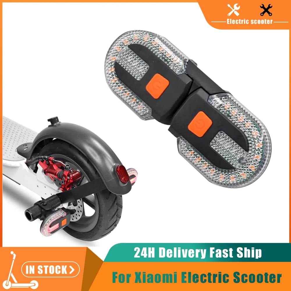 Turn Signal Rear Light Electric Scooter Lights LED USB Rechargeable For Xiaomi M365 1S Pro Mi3 Wireless Warning Taillight