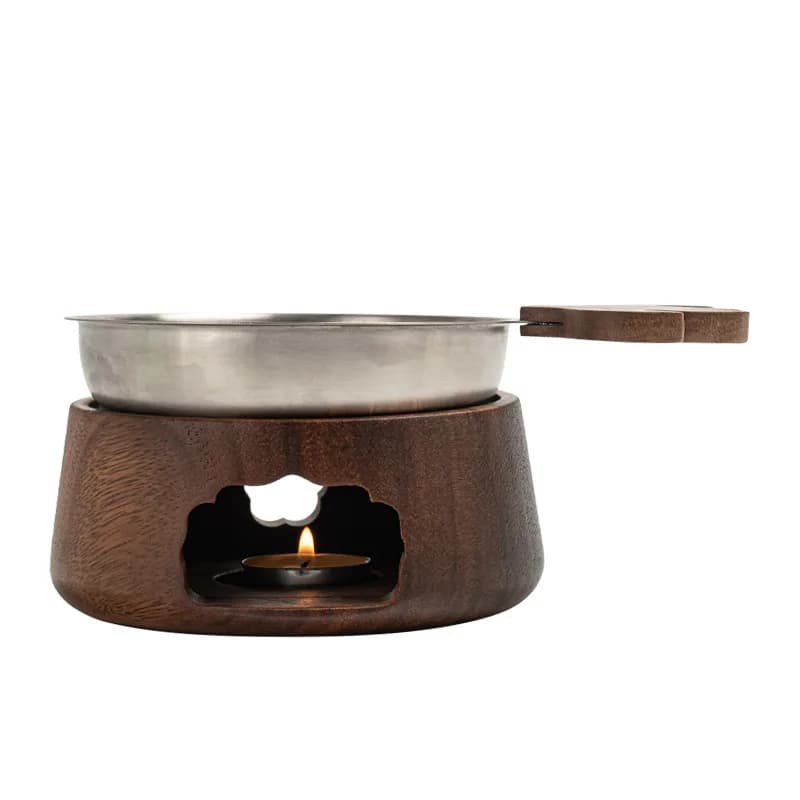 LMM warm tea candle base glass roasted tea table small wok hotel thermal insulation stove