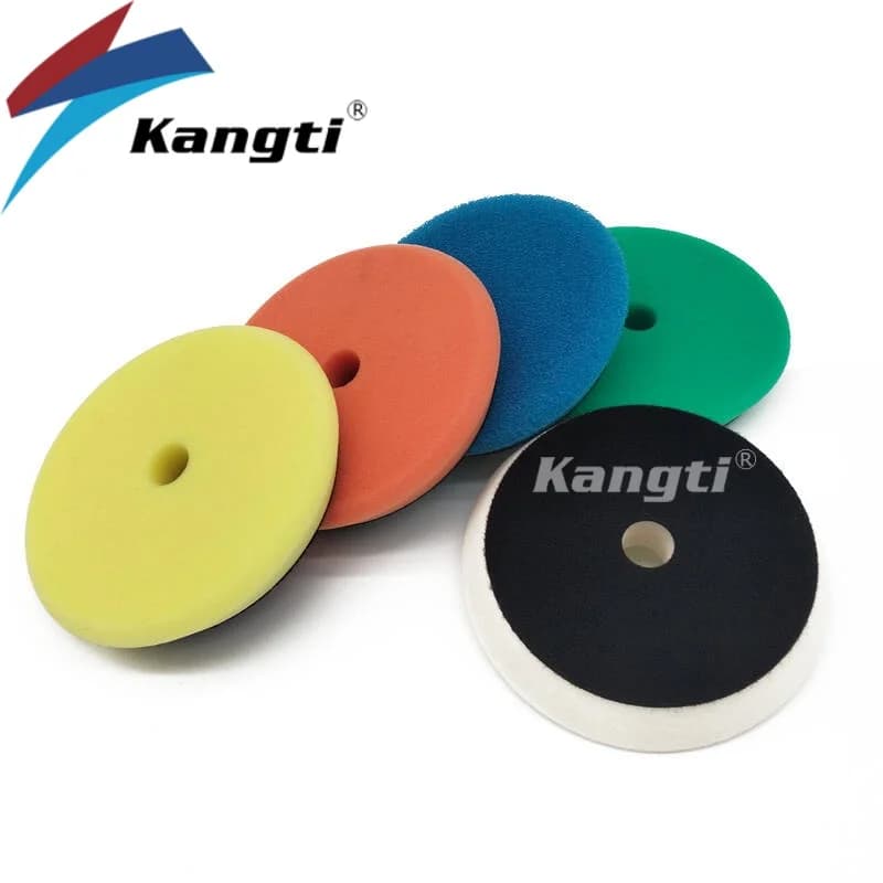 Kangti 5/6 inches Car Polishing Kit DA/RO Polishing Pad Sponge Cere Discs Polishing and Polishing Foam Auto Car Body Polish