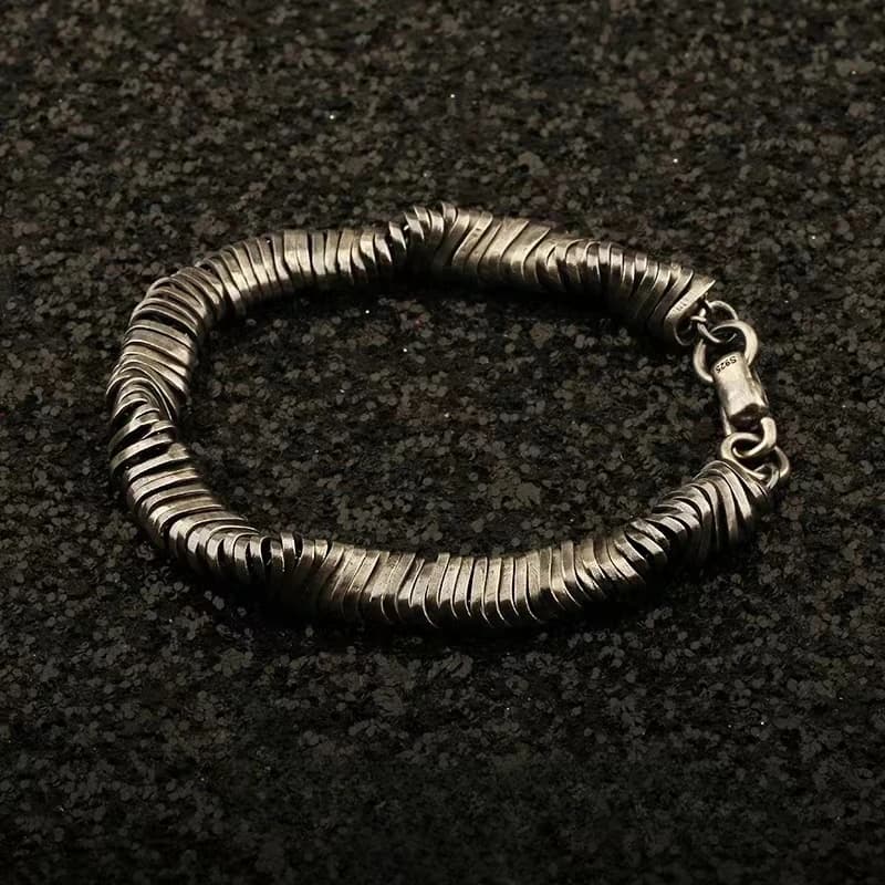 Buddhastone New Trend Bracelet Men's Twisted Retro Hip-hop Personality Niche Design Style Chain Fashion Jewelry Accessories