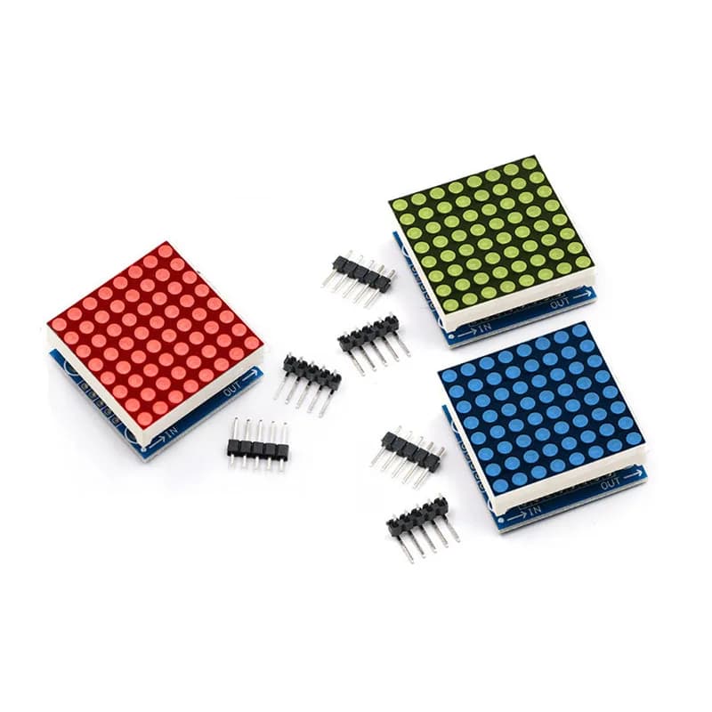 1 ~ 100 pieces MAX7219 dot matrix module MCU control module LED display module suitable for red/green/blue