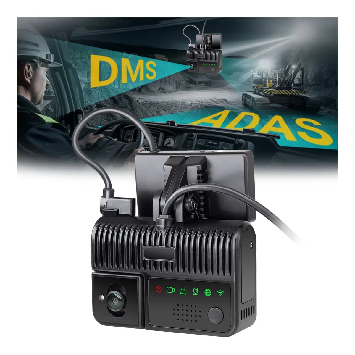 2026 STONKAM 2K G-P-S WDR ADAS 4G AI Dashcam Video Recorder With Fatigue Detection Camera for Truck