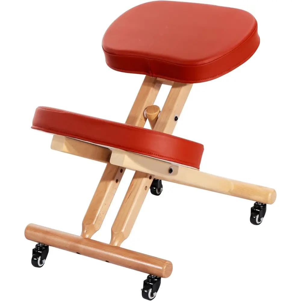 Sedia Ergonomica Inginocchiata per Supporto Posturale e Sollievo dal Dolore - Cuscino Confortevole, Altezza Regolabile, Riduttore di Tensione Spinale