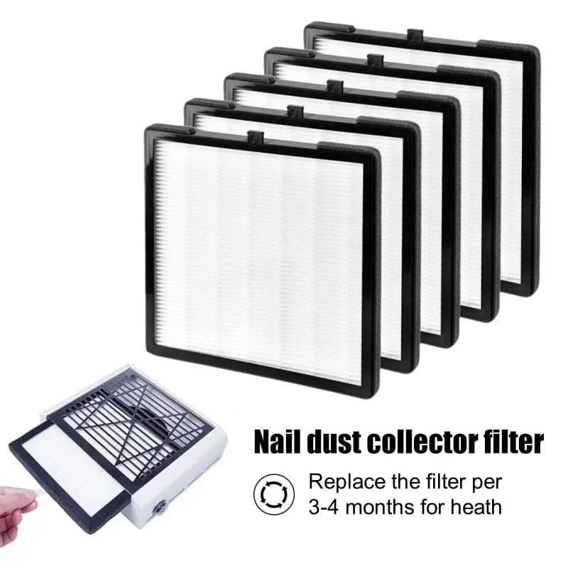 Filtro di ricambio Filtro per aspirapolvere per unghie per filtro collettore di polveri per unghie Estrattore di polvere per unghie senza spazzole Filtro originale