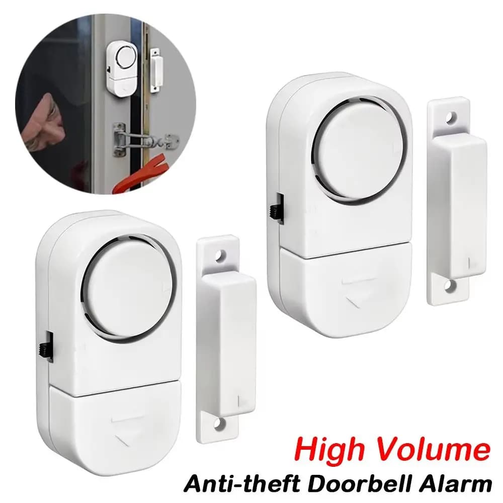High Volume Anti-theft Doorbell Alarm Easy Installation Self-adhesive Window Alarm Wireless Magnetic Sensor Alarm