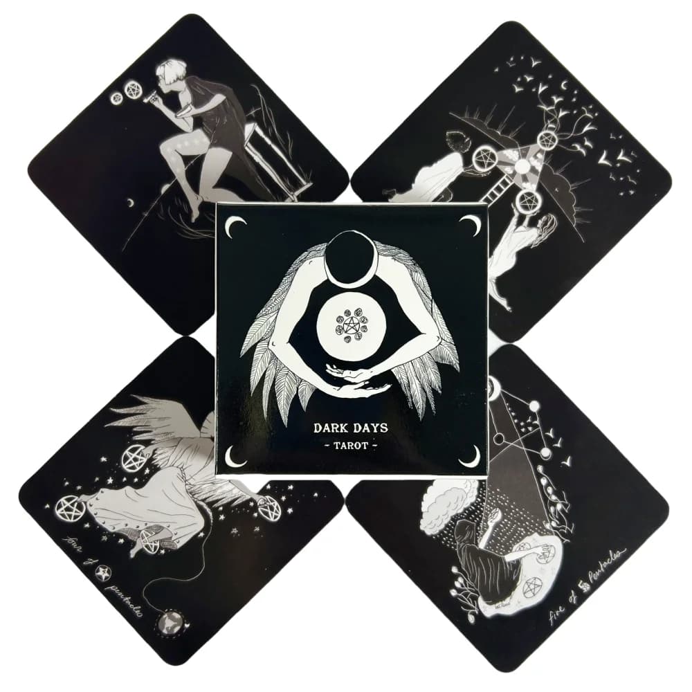 Dark Days Tarot Cards A 78 Deck Oracle English Visions Divination Edition Board Playing Games