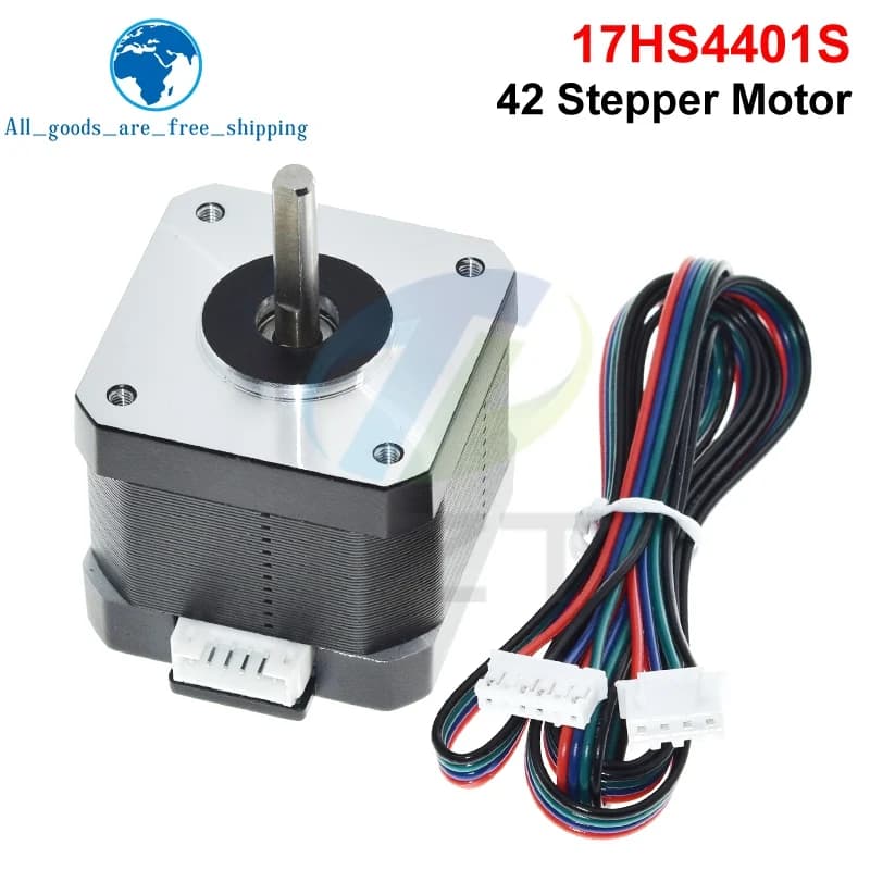 Step-through motor Nema17 1.8 ° 17HS4401 1.5A 42N 38MM biphase 4 conductors for CNC laser engraving machine Roter 3D printer part XH-2.54