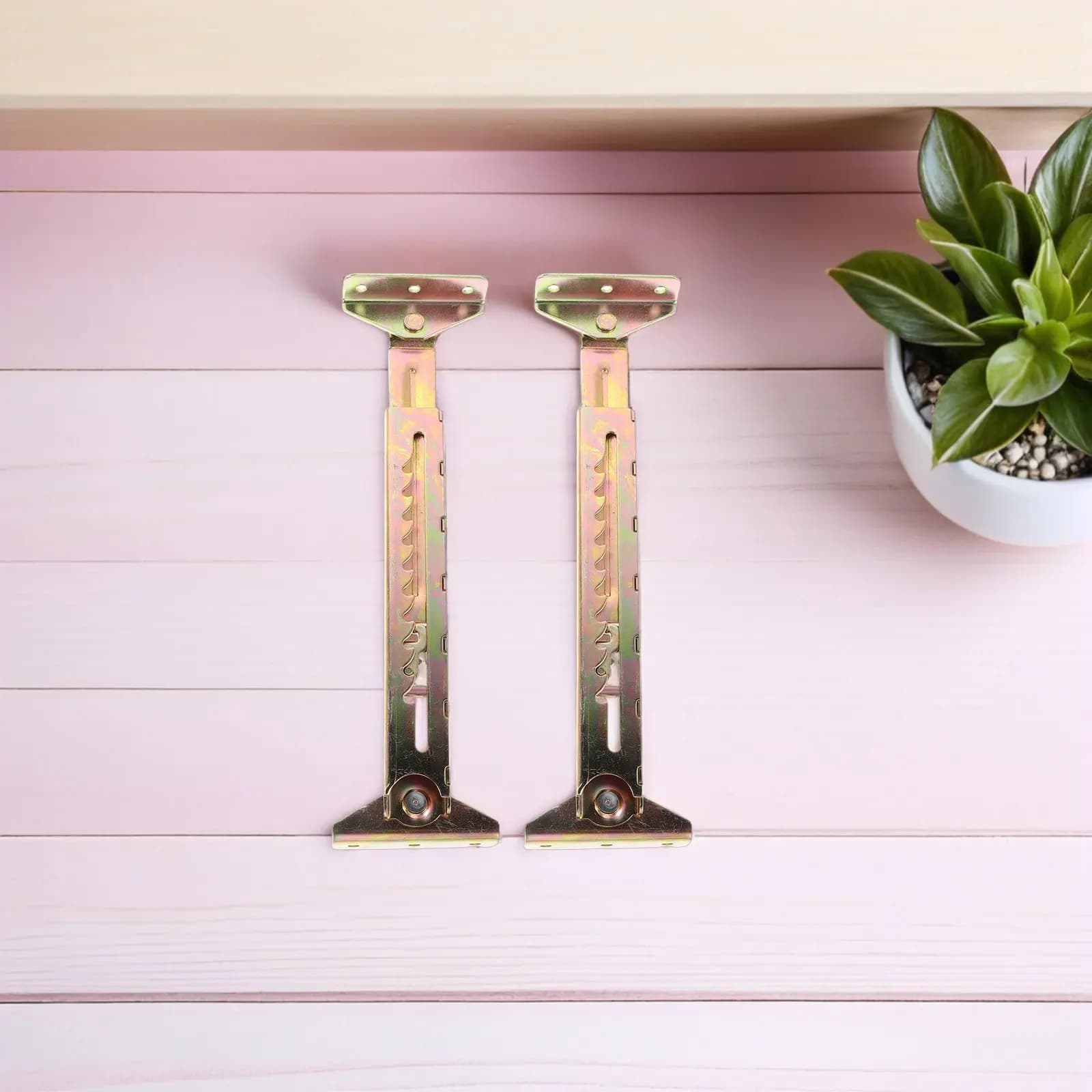 Beauty Bed Height Adjuster 2 Piece Telescopic Lift Mechanism for Spa Massage Table Angle Bracket